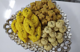 شیرینی سنتی گیلانه (میان پُر، نخودچی) عید نوروز